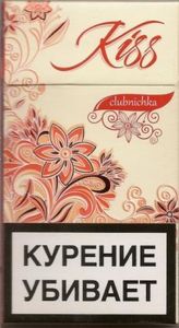 Cigarette Pack: Kiss clubnichka (RussiaCol:RU-CT-0155 🚬