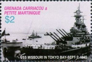 USS Missouri in Tokyo Bay