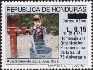 Panamerican Health Organization (OPS)-overprinted