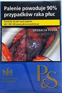 parker and simpson tobacco Cigarette Pack: Parker & Simpson Blue (Poland(Parker & Simpson Blue)  Col:PL-CT-0013 🚬