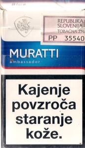 Cigarette Pack: Muratti Ambassador Blue (SloveniaCol:SI-CT-0012 🚬