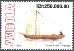 Canoe with sail - Ndongo