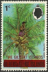 Overprint Man cutting toddy