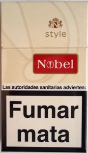 Cigarette Pack: Nobel Style (Spain(Nobel Style) Col:ES-CT-0029 🚬