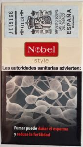 Cigarette Pack: Nobel Style (Spain(Nobel Style) Col:ES-CT-0029 🚬