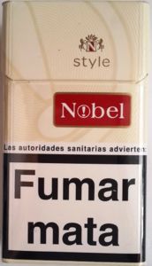 Cigarette Pack: Nobel Style (Spain(Nobel Style) Col:ES-CT-0028 🚬