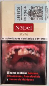 Cigarette Pack: Nobel Style (Spain(Nobel Style) Col:ES-CT-0028 🚬