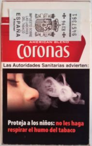 spanish cigarette packaging Cigarette Pack: Coronas Red (Spain(Coronas Red) Col:ES-CT-0032 🚬