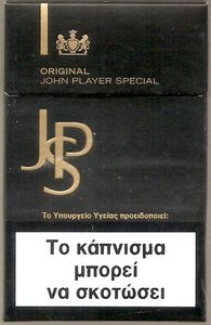 Cigarette Pack: JPS Original (Greece(JPS Original) Col:GR-CT-0362 🚬