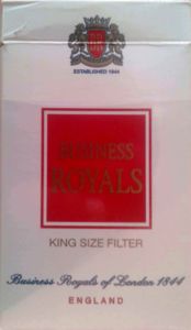 business royals of london cigarettes Paquete de Cigarrillos: Business Royals King Size Filter (Reino  UnidoCol:GB-CT-0020 🚬