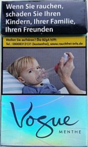 vogue menthe cigarettes Cigarette Pack: Vogue Menthe (Germany, Federal Republic(Vogue Menthe)  Col:DE-CT-0127 🚬
