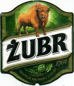 Drink Label: Zubr (Browar Dojlidy Bialystok, PolandCol:PL-BEER-000908
