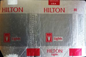 Cigarette Pack: Hilton Lights (Hong KongCol:HK-CT-0020