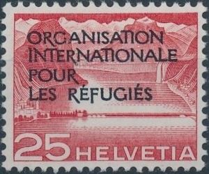 Dam near Melide (Lake Lugano) (OIR/IRO overprint)