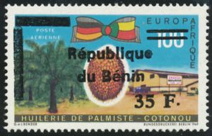 Coconut and Palm-oil Plant, Cotonou - Surch and Overprint