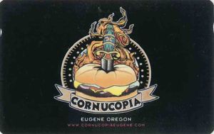 กิ๊ฟการ์ด: Cornucopia on black b/g (Restaurants, สหรัฐอเมริกา ...