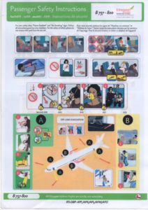 Safety Card: B 737-800 (Ethiopian Airlines, EthiopiaCol:ETH-ET-0002
