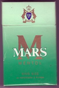 Cigarette Pack: Mars Mentol (PolandCol:PL-CT-0034 🚬