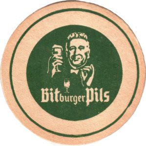 Beer Coaster: Bitburger (Bitburger Brauerei, Germany, Federal ...