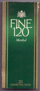 Cigarette Pack: Fine 120 Menthol (FranceCol:FR-CT-0052 🚬