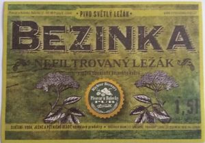 Drink Label: Bezinka (Pivovar U Bulovky Praha, Czech RepublicCol:CZ ...