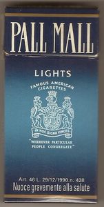 Pall Mall Lights Kin - Macadoodles Australia