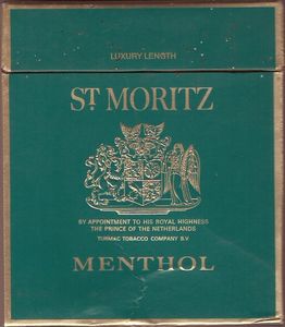 st moritz menthol cigarettes Packet Editorial Stock Photo - Stock Image Cigarette - Package of "St.