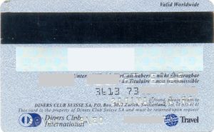 Diners Club CH-361373 Kuoni Travel