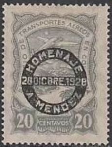 Seaplane over Magdalena River Overprinted