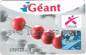 Bank Card Geant Ing Bank Slaski Sa Poland Col Pl Gm 0062