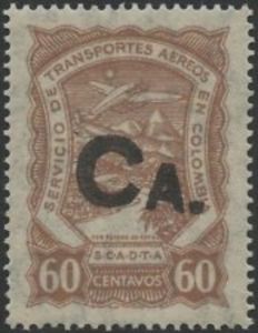 Seaplane over Magdalena River "CA."