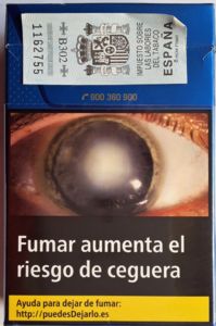 Cigarette Pack: JPS Blue (Spain(JPS Blue) Col:ES-CT-0091 🚬