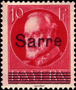 King Ludwig III overprinted Sarre