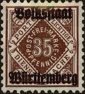 Overprint Volksstaat