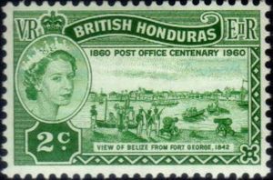 "Belize from Fort George, 1842" (C. J. Hullmandel)