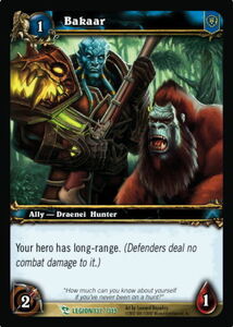 Game Card: Bakaar (World of Warcraft TCG(March of the Legion) Col:WoW ...