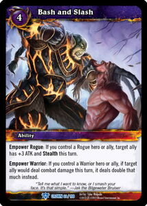 Game Card Bash And Slash World Of Warcraft Tcg Crown Of The Heavens Col Wow Tcg Coh 069 198