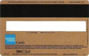Bank Card Nh Club American Express Spain Col Es Ae 0004
