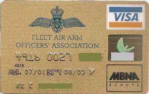 Bank Card Mbna Europe Mbna Europe Bank United Kingdom Of Great