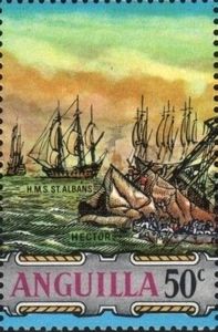 HMS "St. Albans" and Wreck of "Hector"