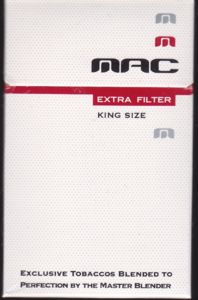 mac cigarettes Cigarette Pack: Mac Extra Filter King Size (United Arab Emirates(Mac Extra  Filter King Size) Col:AE-CT-0037 🚬