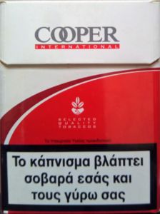 23 cigarette pack Cigarette Pack: Cooper Red 23 (Greece(Cooper Red 23) Col:GR-CT-1842 🚬