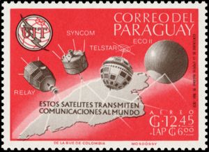Communication satellites Relay, Syncom, Telstar and Echo 2