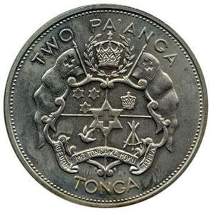 コイン: 2 Pa'anga (Coronation of Taufa'ahau Tupou IV) (トンガ(1967