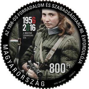 Stamp: 60th Anniversary of the Hungarian Revolution (Hungary(60th ...