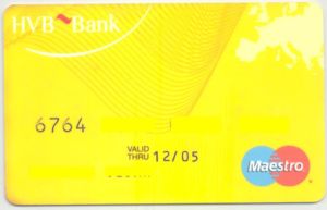 Bank Card Hvb Yellow Hvb Bank Romania Col Ro Ms 0043