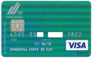 TB - Darčeková karta 30 EUR