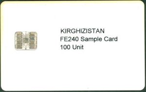 KIRGHIZISTAN FE240 Sample Card 100 Unit