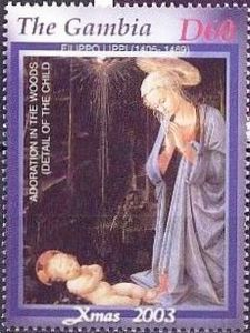 Adoration in the woods, by Filippo Lippi