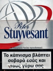Cigarette Pack: Peter Stuyvesant Red 24 (Greece(Peter Stuyvesant Red 24)  Col:GR-CT-2272 🚬